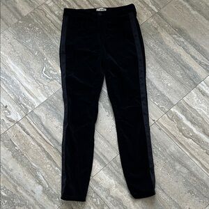 L'AGENCE Black Velvet skinny Trousers size 24